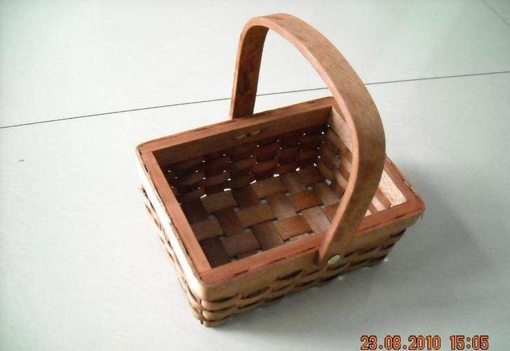 加工订做各种款式尺寸颜色的木片篮子1